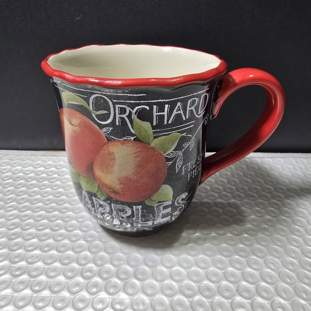 Cracker Barrel Orchid Apples Cup/Mug Cottage Core Country